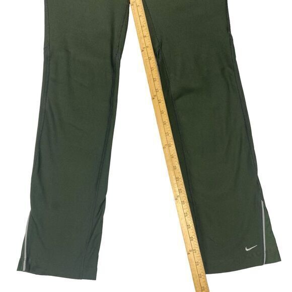 Nike Dry Fit Straight Leg Track Pants S Green Flexible Athletic Comfortable Yoga - Picture 10 of 14